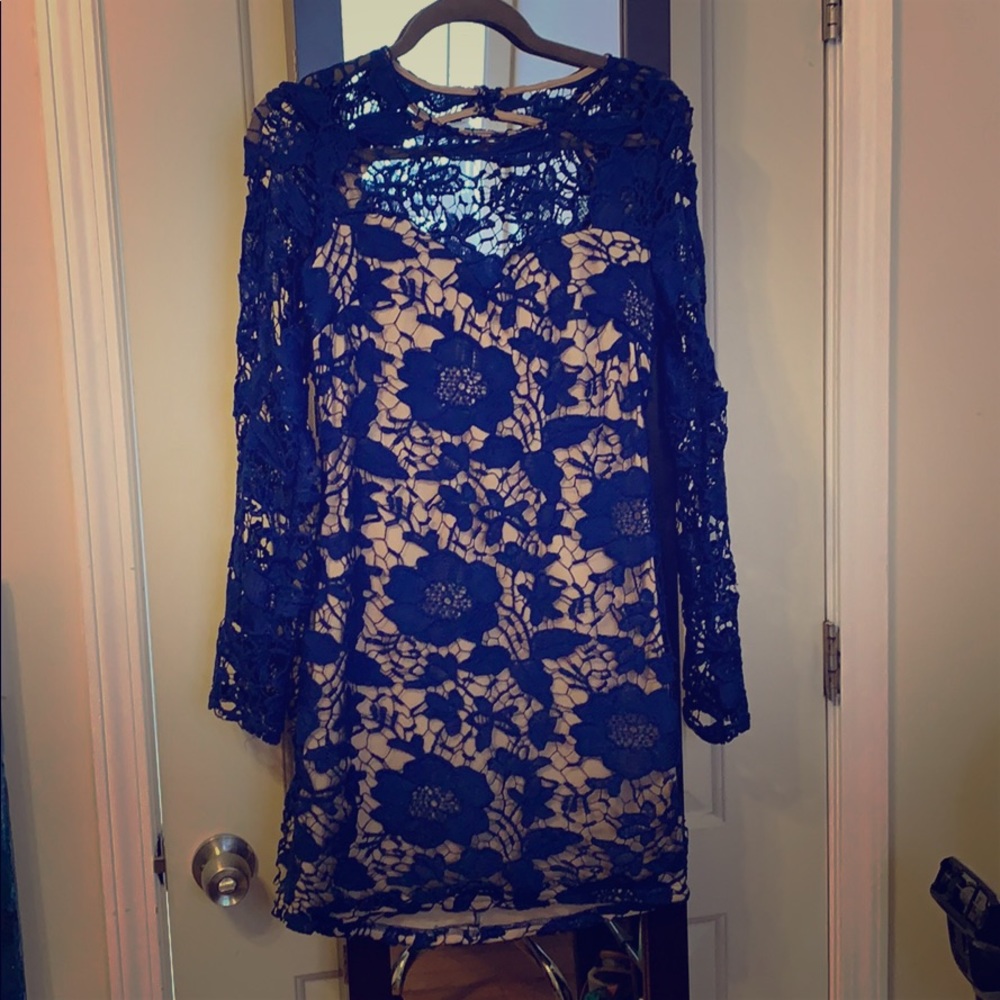 Lace mini dress